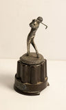 פסלון ברונזה ישן של שחקן גולף - Gallery Hemli - גלריה המלי