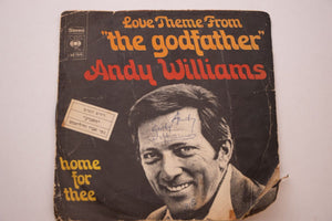 Andy Williams – Love Theme From "The Godfather" (Speak Softly Love) / Home For Thee, Vinyl, 7", 45 RPM, Single, 1972