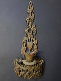 פמוט מעוצב לתלייה, תוצרת ויינברג ישראל, גובה 26 ס"מ, עשוי נחושת - Gallery Hemli - גלריה המלי