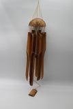 פעמון רוח גדול עשוי מבמבוק וקליפות קוקוס - Gallery Hemli - גלריה המלי