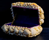 קופסת תכשיטים מעוטרת צדפים בסגנון וינטג' - Gallery Hemli - גלריה המלי