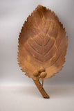מגש איטלקי ישן וגדול בצורת עלה עץ אלון עשוי מפלסטיק - Gallery Hemli - גלריה המלי