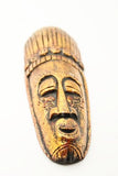 מסכה אפריקאית עשויה מעץ, גילוף בעבודת יד, גודל 28 ס"מ - Gallery Hemli - גלריה המלי