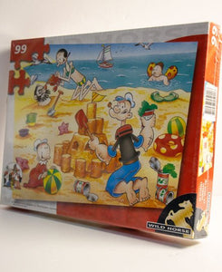 משחק פאזל ישן לילדים, פאזל 100 חלקים של פופאי המלח לא נפתח מעולם - Gallery Hemli - גלריה המלי