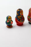 סט שישיית בובות בבושקה רוסיות ישנות צבעוניות ומקסימות - Gallery Hemli - גלריה המלי