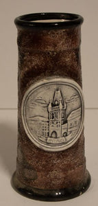 כוס / ספל בירה מפורצלן מוכתם צבוע ומצויר ביד שיוצר בצ'כיה
