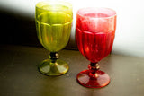 זוג כוסות מילקשייק פלסטיק צבעוני (אדום וצהוב) שנות השבעים - Gallery Hemli - גלריה המלי